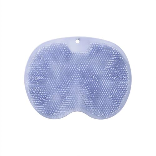 LZYWOD Fußschrubber, Fußmassagematte mit rutschfesten Saugnäpfen, Duschschrubber Matte, Peeling zur Entspannung und Entfernung abgestorbener Haut (blau) von LZYWOD