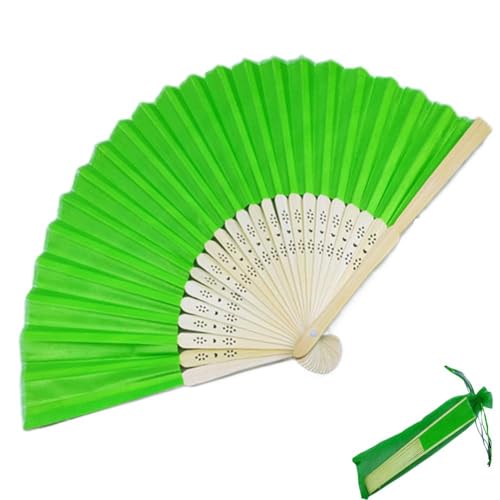 LZYWOD Handfächer aus Bambus, Papierfächer, Taschenfächer, blanko, Gästefächer, Geschenk, Farbe, dekorativ, Y4t8 von LZYWOD