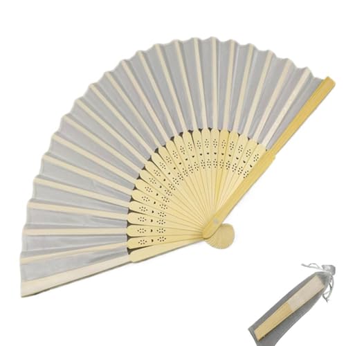LZYWOD Handfächer aus Bambus, Papierfächer, Taschenfächer, farbig, Gästefächer, dekorativ, blanko, faltbar, Geschenk, Gastfächer von LZYWOD