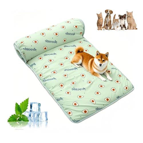 LZYWOD Haustier-Kühlmatte Hunde-Schlafmatte, kühlende Eisseide, feuchtigkeitsbeständige Matratzenkissen, Seidenmatte, Kissen, Kühlmatte, Haustier mit Eis-Haustier LZYWOD Haustier-Kühlmatte Hunde-Schlafmatte, kühlende Eisseide, feuchtigkeitsbeständige Matratzenkissen, Seidenmatte, Kissen, Kühlmatte, Haustier mit Eis-Haustier von LZYWOD