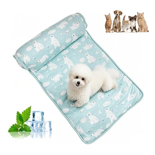 LZYWOD Kühlmatte für Haustiere, Hunde-Isomatte, kühlende Eisseide, feuchtigkeitsbeständige Matratze, Kissen, Seide, Eismatte, Haustierkühlung mit Matte, Kissen, Haustier LZYWOD Kühlmatte für Haustiere, Hunde-Isomatte, kühlende Eisseide, feuchtigkeitsbeständige Matratze, Kissen, Seide, Eismatte, Haustierkühlung mit Matte, Kissen, Haustier von LZYWOD