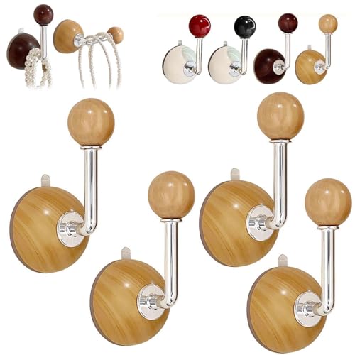 LZYWOD Saugnapfhaken, 4 Packungen Mehrzweck-Dusch-Saugnapf-Haken, abnehmbar und wiederverwendbar, wasserdichter Kranz, robuster Aufhänger für von LZYWOD
