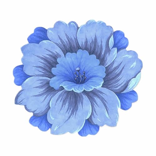 LZYWOD Teppich mit Blumenmuster, niedlicher Blumenförmiger Teppich, saugfähiges 3D-Blumen-Design für Schlafzimmer, Boden, 60 x 60 cm Matte LZYWOD Teppich mit Blumenmuster, niedlicher Blumenförmiger Teppich, saugfähiges 3D-Blumen-Design für Schlafzimmer, Boden, 60 x 60 cm Matte von LZYWOD