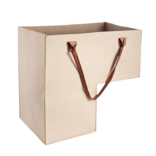 Treppenkorb mit Ledergriffen, L-Form, großes Fassungsvermögen, Aufbewahrungstasche für Kleidung, Spielzeug, T5w1, Organizer, Kleinteile Treppenkorb mit Ledergriffen, L-Form, großes Fassungsvermögen, Aufbewahrungstasche für Kleidung, Spielzeug, T5w1, Organizer, Kleinteile von LZYWOD