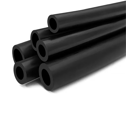 1/10 M Fluorkautschukschlauch, ölbeständiges Gummirohr, ID 2 3 4 6 7 8 10 12 16 19 mm, Rohre, Ölschlauch, Hochtemperaturrohr(10M,OD 9xID 6mm) von LZZYFPX