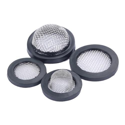 10 Stück 1/2" 3/4" O-Ring Dichtung Schlauchdichtung Gummischeibe mit Netz for Wasserhahn Tülle Gummifilter Unterlegscheibe Spülbeckensieb Werkzeug(Type 1) von LZZYFPX