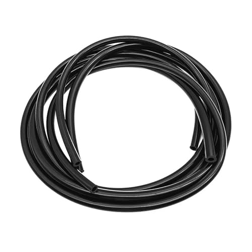 1M Silikonschlauch Lebensmittelqualität Gummischlauch Schwarz Flexible Aquarium Luftbewässerungsrohre Wasseranschluss Gartenschläuche(ID 5mm OD 8mm) von LZZYFPX