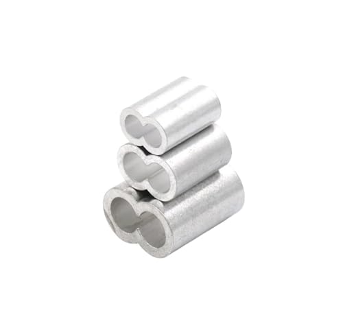 LZZYFPX M1.0 M1.2 M1.5 M2 M3 M5 M6 M8 M10 Aluminiumhülsen Gehäuse Drahtseilhülse Kabelbinder Crimp Stell Chucks Jacke(M1 100pcs) von LZZYFPX