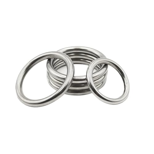 M3/M8 Solide O-Ring 304 Edelstahl Nahtlos Geschweißte Metall Verbindung Kreis(WF4x 35(2pcs)) von LZZYFPX