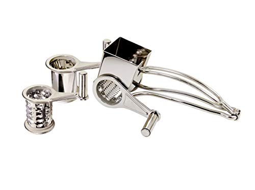 La Bonne Graine - Mühle zum Reiben von Käse und Rohkost mit 3 Trommeln aus Edelstahl - 3 Funktionen - Einfach, robust und effizient - Französische Marke. von La Bonne Graine