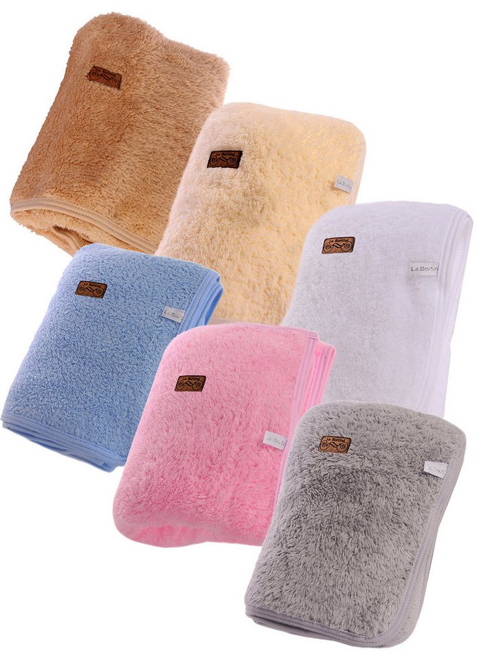 Babydecke Doppellagige Decke aus Fleece und Baumwolle Erstlingsdecke, La Bortini, kuschelig weich, warm, für Neugeborene, Baby Mädchen und Jungen von La Bortini