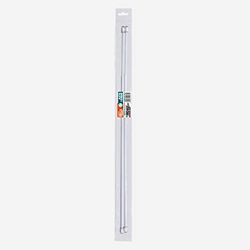 La Briantina 2 Gardinenstangen mit Saugnapf AST05817A, Set 2 Stück, verstellbar von 70 bis 80 cm. von La Briantina