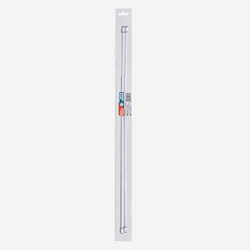 La Briantina 2 x Gardinenstange mit Saugnapf AST05816A, 2 Stück, verstellbar von 50 bis 60 cm von La Briantina
