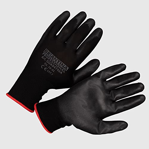 La Briantina Technische Daunen-Handschuhe, schwarz, ultraempfindlich, für Arbeit und Hobby, Größe 10/XL von La Briantina