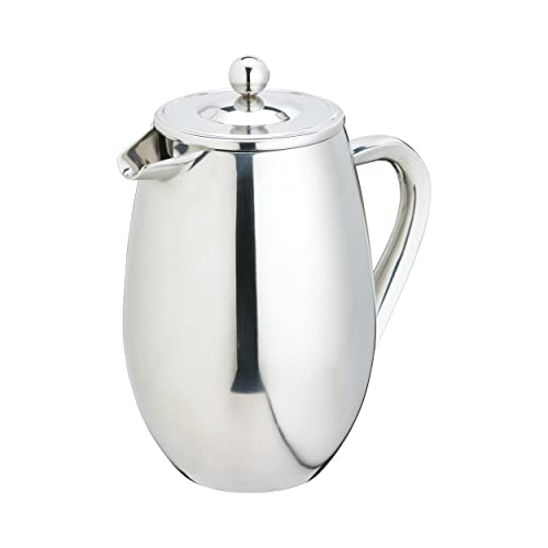 La Cafetière Edelstahl doppelwandige isolierte Cafetière 8 Tassen, Edelstahl, silber von La Cafetière