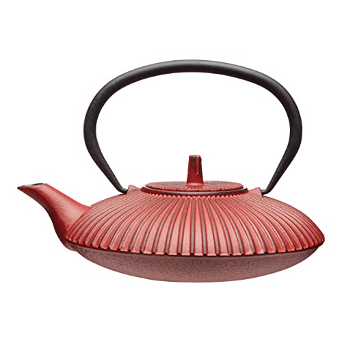 La Cafetière Japanische Teekanne aus Gusseisen, 600 ml, mit Teesiebkorb, 3 Tassen (rot) La Cafetière Japanische Teekanne aus Gusseisen, 600 ml, mit Teesiebkorb, 3 Tassen (rot) von La Cafetiere