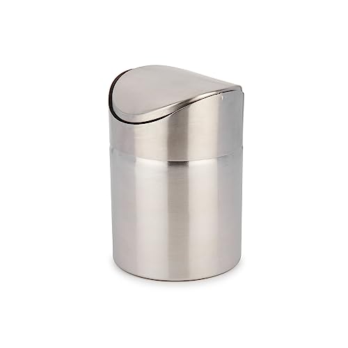 La Cafetiere LCMINIBIN La Cafetière Mini-Mülleimer mit Deckel, 18/8 Edelstahl, 300 milliliters, Silberfarben von La Cafetiere