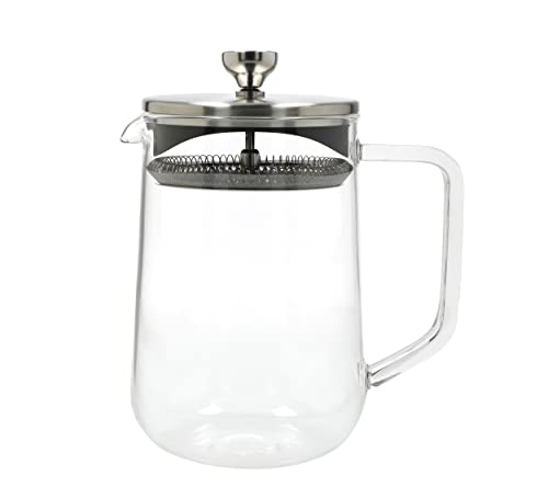 La Cafetière Loose Leaf 4 Tassen // 1050ml Teekanne mit Deckel, hitzebeständiges Glas-Tee-Ei mit integriertem Edelstahlfilter für Teeblätter und gemahlenen Kaffeeaufguss von La Cafetiere