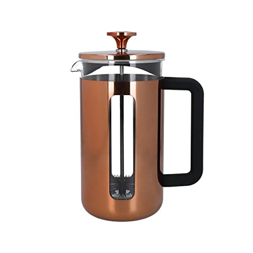 La Cafetière Pisa Kaffeebereiter aus Edelstahl, 8 Tassen, Kupfer, in Geschenkverpackung von La Cafetière