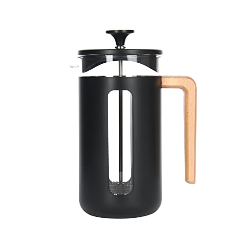 La Cafetière Pisa Kaffeebereiter aus Edelstahl, 8 Tassen, Schwarz, in Geschenkbox von La Cafetiere
