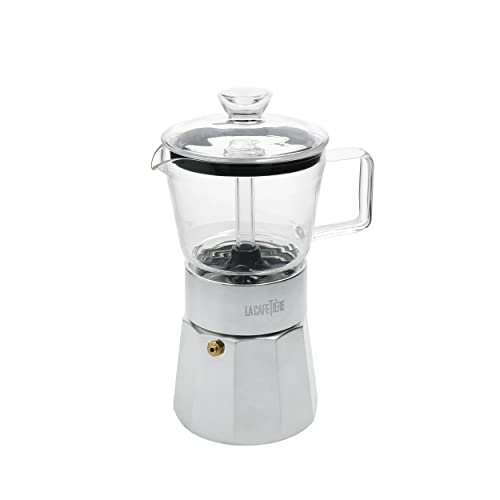 La Cafetière Verona Glas-Espressokocher, Chrom, 6 Tassen, Geschenkverpackung von La Cafetiere