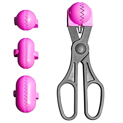 La Croquetera Frikadellenzange Multifunktionswerkzeug Pink - Mit 4 austauschbaren Formen für Kroketten, Frikadellen, Sushi, Bälle, von La Croquetera