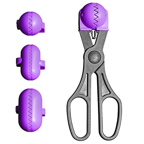 La Croquetera Frikadellenzange Multifunktionales Werkzeug Farbe lila - Mit 4 austauschbaren Formen für Kroketten, Frikadellen, Sushi, Kugeln, von La Croquetera