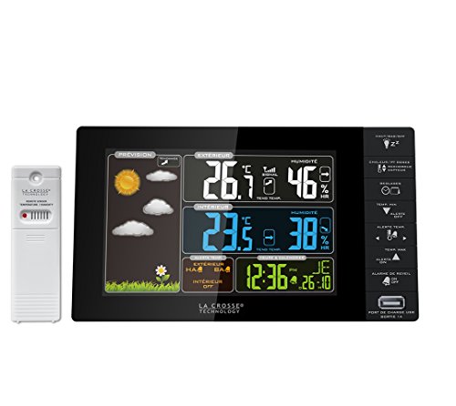 LA CROSSE TECHNOLOGY WS6827-BLA Wetterstation, Farbdisplay, Französisch, Schwarz LA CROSSE TECHNOLOGY WS6827-BLA Wetterstation, Farbdisplay, Französisch, Schwarz von La Crosse Technology
