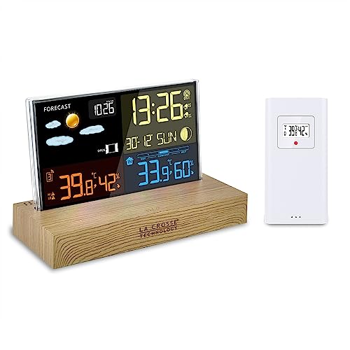 La Crosse Technology - WS6206 Wetterstation bunt mit modernem Design – Holz La Crosse Technology - WS6206 Wetterstation bunt mit modernem Design – Holz von La Crosse Technology