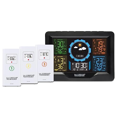 La Crosse Technology - WS6304 Wetterstation bunt 3 Sensoren - schwarz von La Crosse Technology