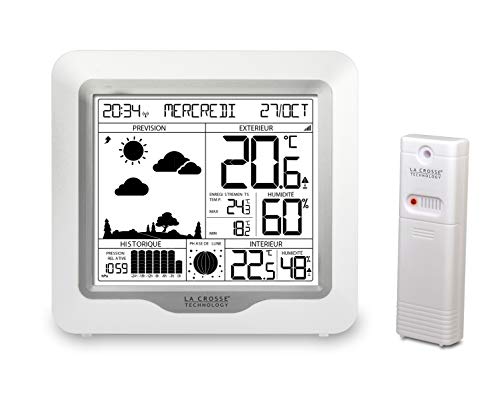 La Crosse Technology - WS6823 Wetterstation mit Vorhersage und DCF-Signal, Weiß von La Crosse Technology
