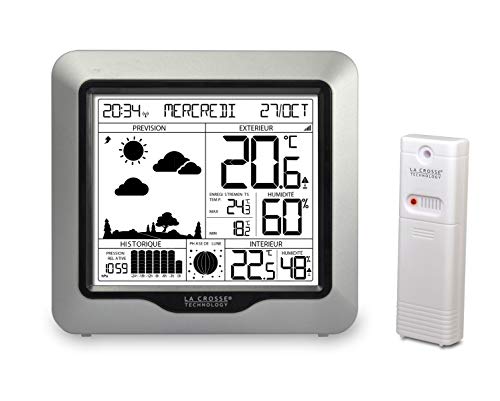 La Crosse Technology - WS6823 Wetterstation mit Vorhersage und DCF-Signal – Silber von La Crosse Technology