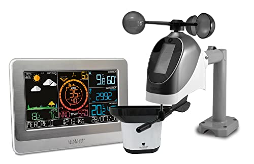 La Crosse Technology - WS6869 Professionelle Wetterstation mit WiFi-Verbindung – weiß/silber von La Crosse Technology