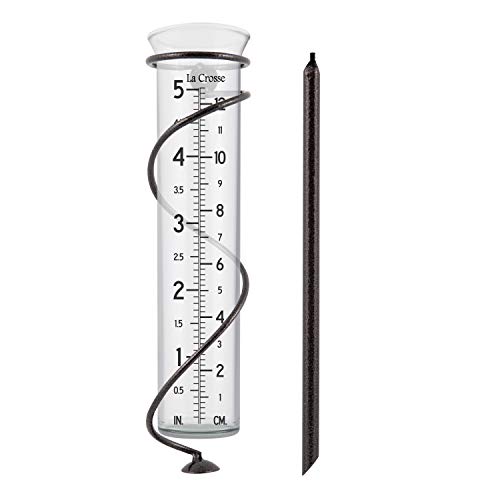 La Crosse 704-08967-INT Regenmesser aus Glas, 12,7 cm, Braun von La Crosse Technology