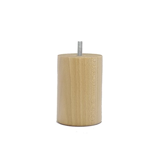 La Fabrique de Pieds AM20170093 Set mit 4 Bettfüßen, Zylinder, Holz, klar, 10 x 7 x 7 cm von La Fabrique de Pieds