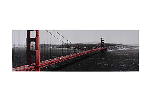 La Finesse Canvas Golden Gate | Leinwand Goldenes Tor | 40x120cm von La Finesse