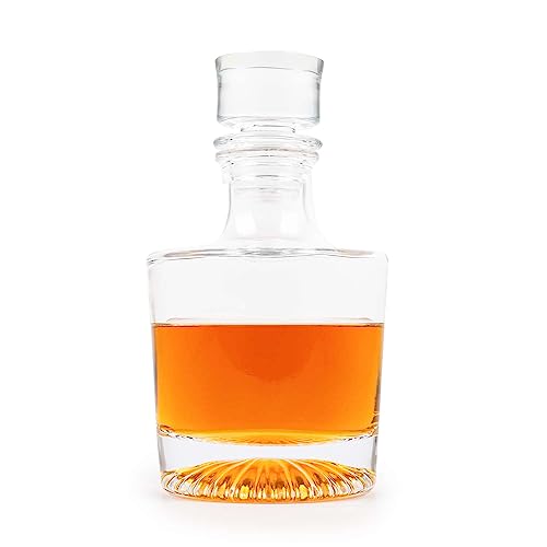La Home by Chris Whisky Karaffe mit Stopfen 700ml für Scotch, Cocktail, Rum, Bourbon, Cognac, Wodka und Likör, Whiskyflasche, Kristall-Dekanter - Dickes Glas (Modell 1) von La Home by Chris