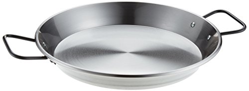 La Ideal 85130 valencianische Paella-Pfanne, Legierter Stahl, Silber von Garcima