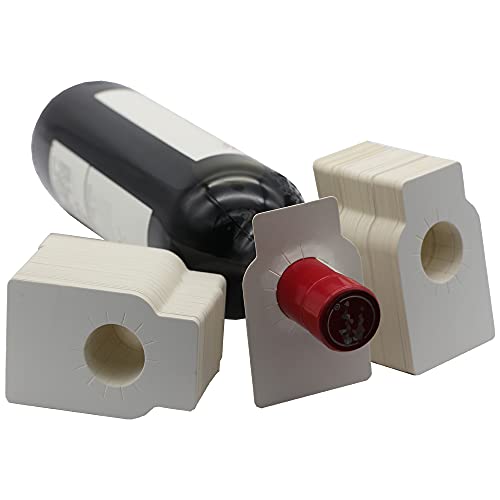 La Llareta 200 Stück Papier Weinflasche Tags, Weinkeller Etikett, Etikett Für Flasche Flaschenhals, Wird In Weinregalen Und Kellern Verwendet(Weiß) von La Llareta