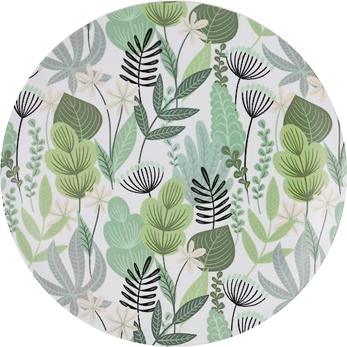 Flacher Teller La Mittelmeer Flora Melamin 25 x 25 x 1,5 cm von La Mediterránea