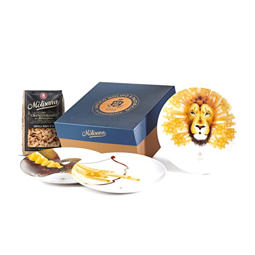 La Molisana, Gift Box Set mit 3 Tellern, Feuerzeichen, Keramiktellern, limitierte Auflage von La Molisana