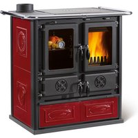 La Nordica-Extraflame® Holzherd »Rosetta Sinistra«, bordeaux, Stahl, 7,9 kW - rot von La Nordica-Extraflame®
