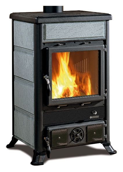 La Nordica Kaminofen ROSELLA R1 Stahl Naturstein Stahl/Naturstein, 8,8 kW von La Nordica