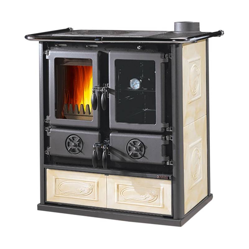 LaNordica Küchenherd ROSETTA Kachelverkleidung panna 72 kW von La Nordica