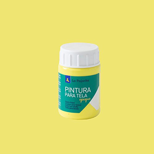 Die Fliege 207622 Malerei Stoff blickdicht, to-02, 35 ml, Zitronengelb von La Pajarita