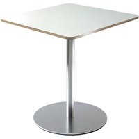 Lapalma - Brio Tisch, Höhe: 73-100 cm, 60x60 cm, weiß laminiert von Lapalma