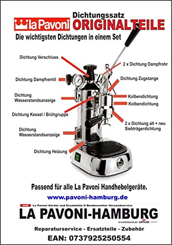 La Pavoni Dichtungssatz für Hebelgeräte von LA