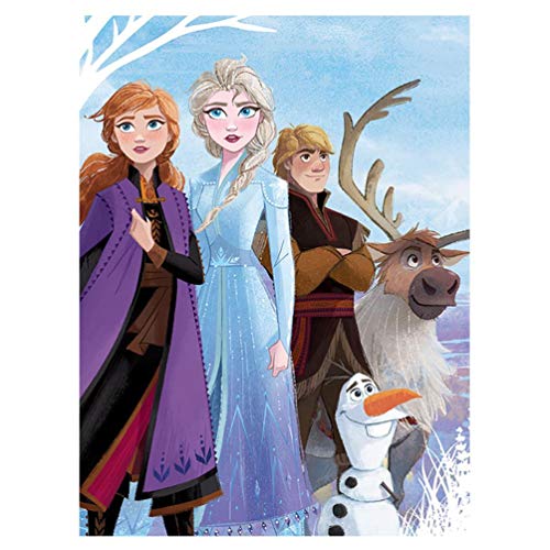 La Reine des Neiges 2 Die Eiskönigin 2 WDC100683 Kunstdruck auf Leinwand, 60 x 80 cm, Mehrfarbig, 60 x 80 x 3, 8 cm von La Reine des Neiges 2