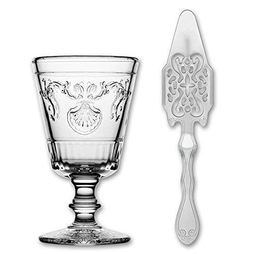 1x La Rochere Absinth Glas Versailles 200ml + 1x Absinth Löffel Antique von La Rochère