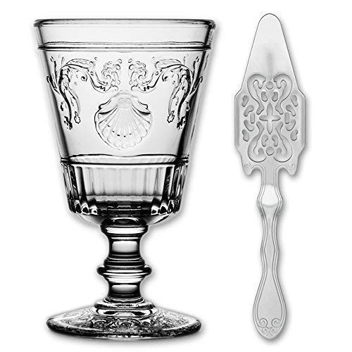 1x La Rochere Absinth Glas Versailles 400ml + 1x Absinth Löffel Antique von La Rochère